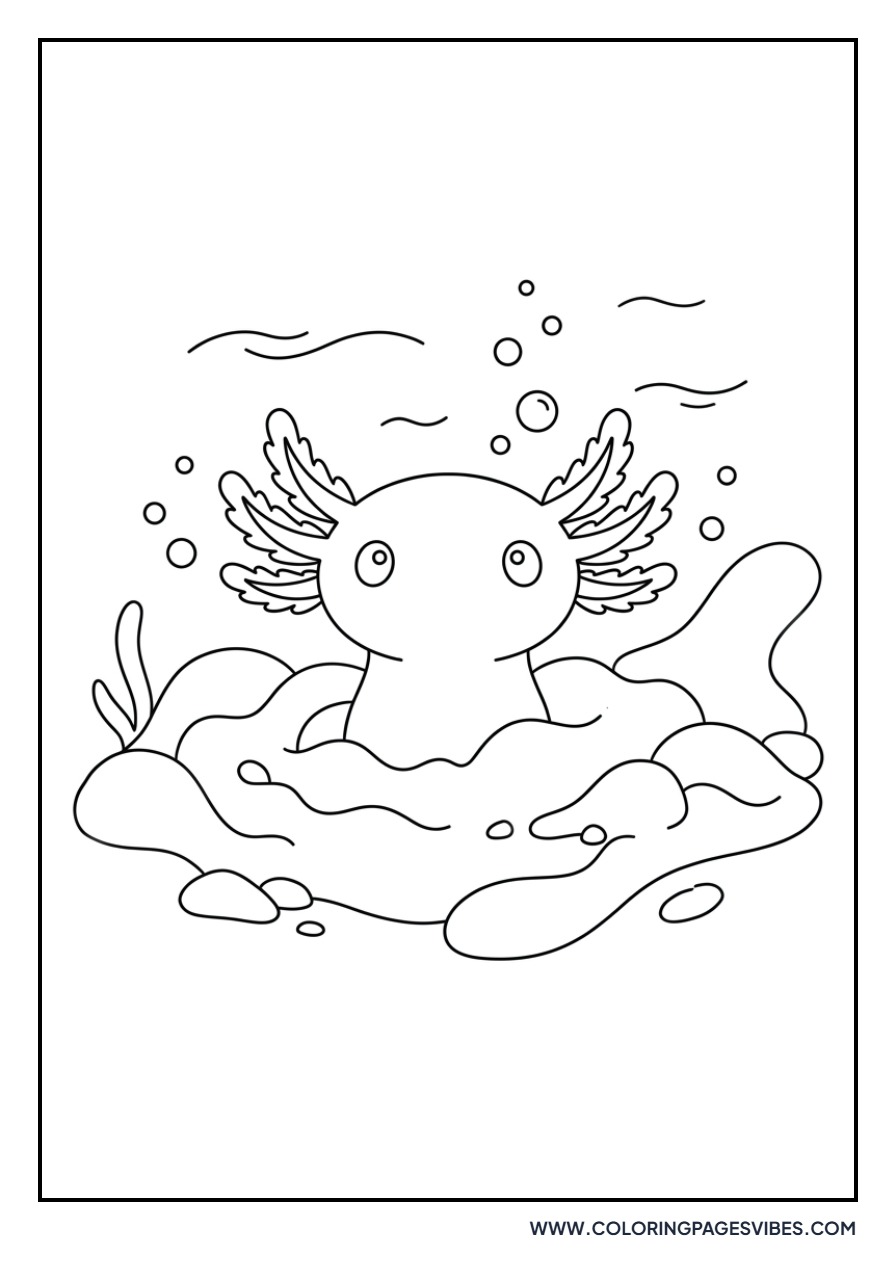 Axolotl in the Mud