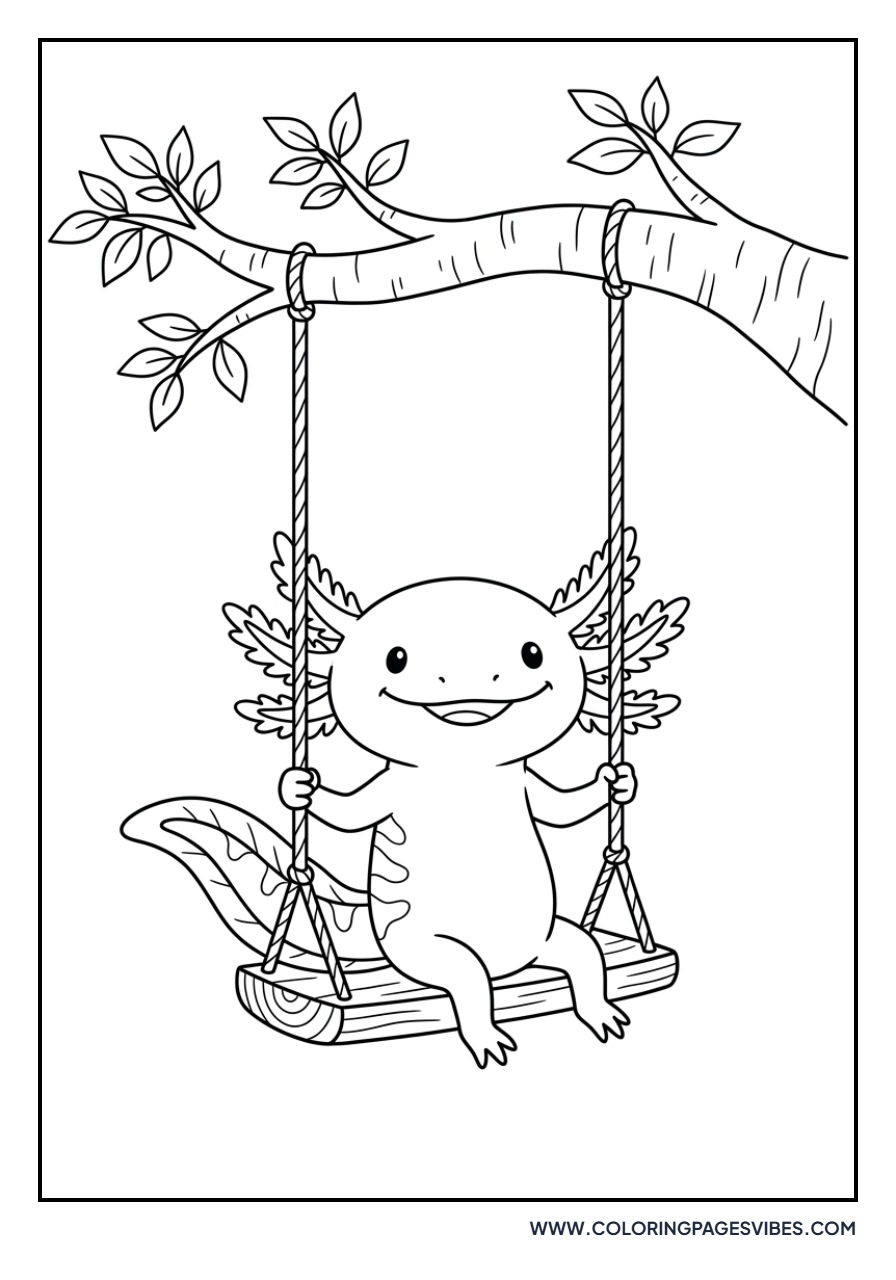 Axolotl on a Swing