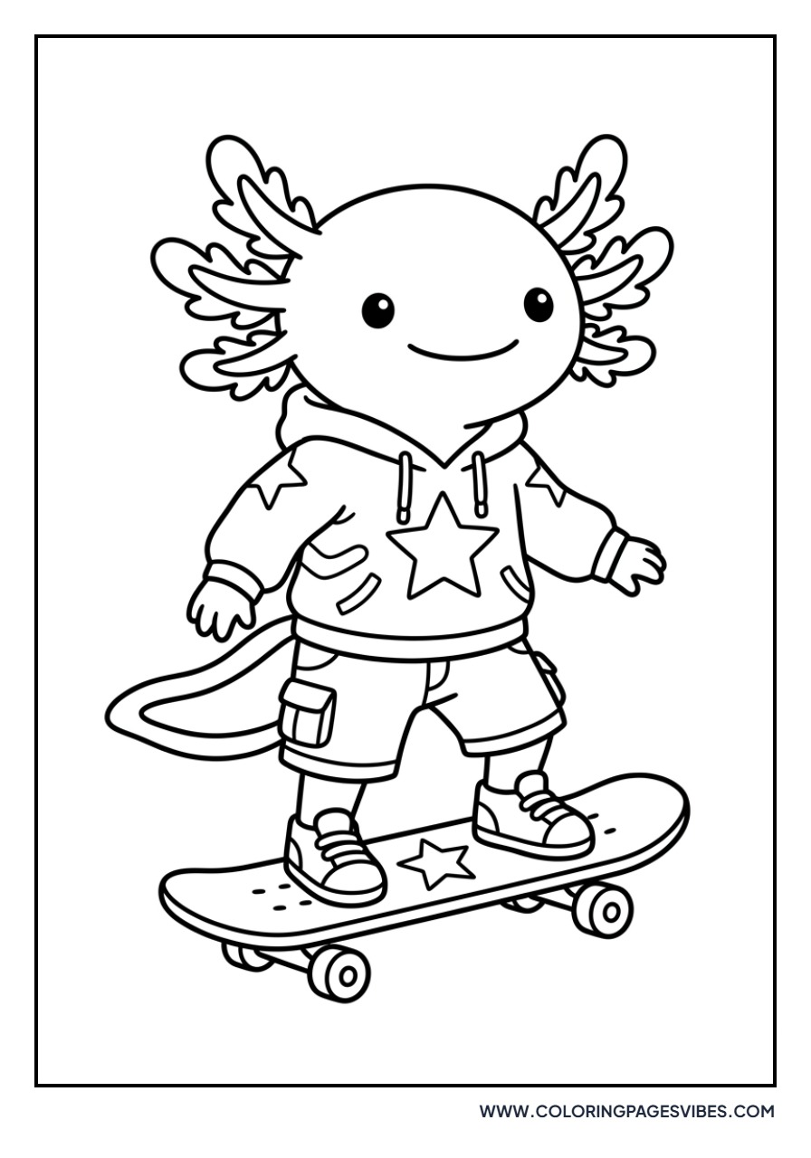 Skater Axolotl