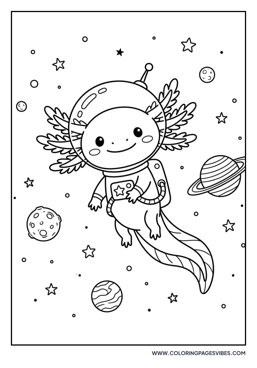 Space Explorer Axolotl