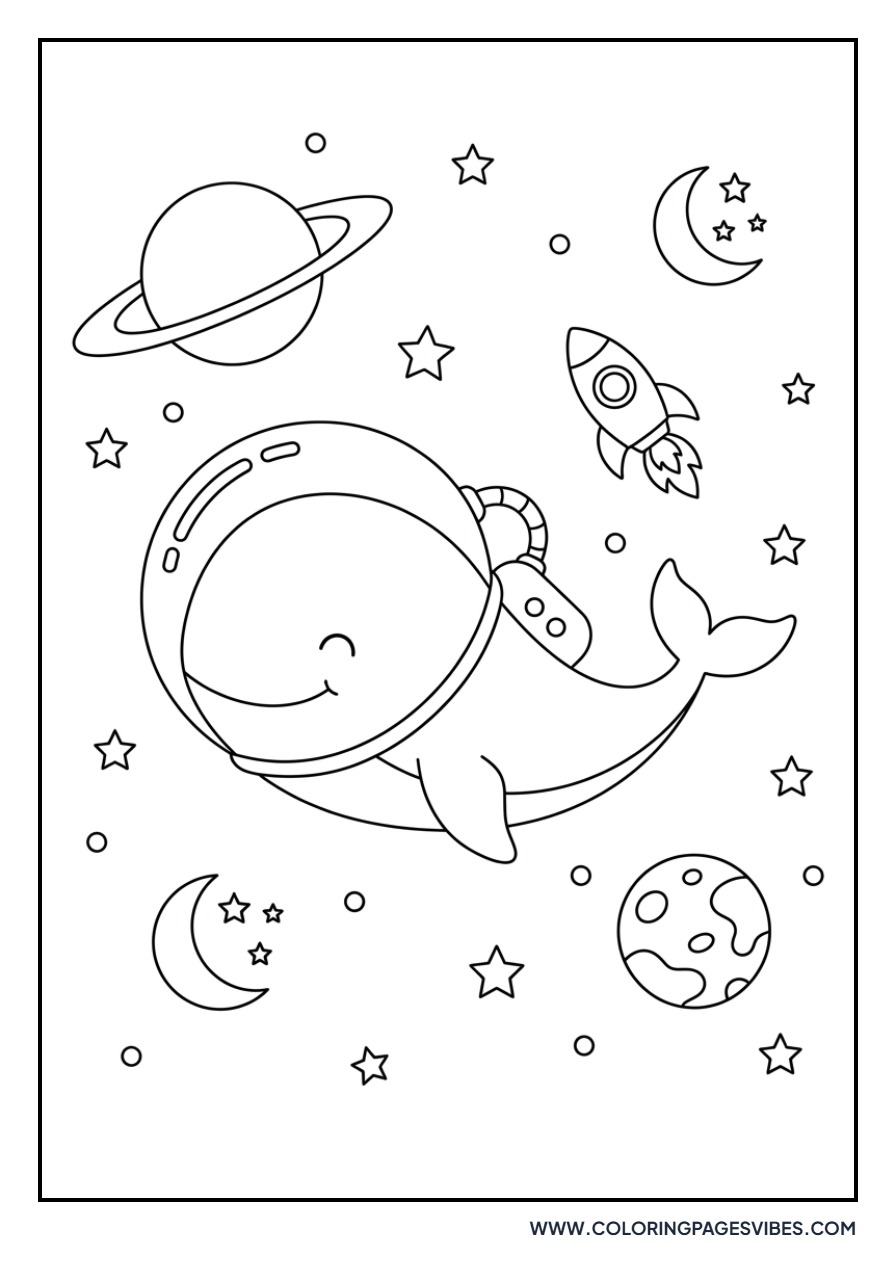 Astronaut Blue Whale