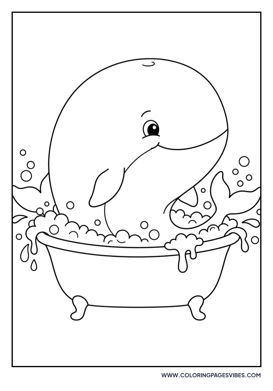 Blue Whale in a Bathtub