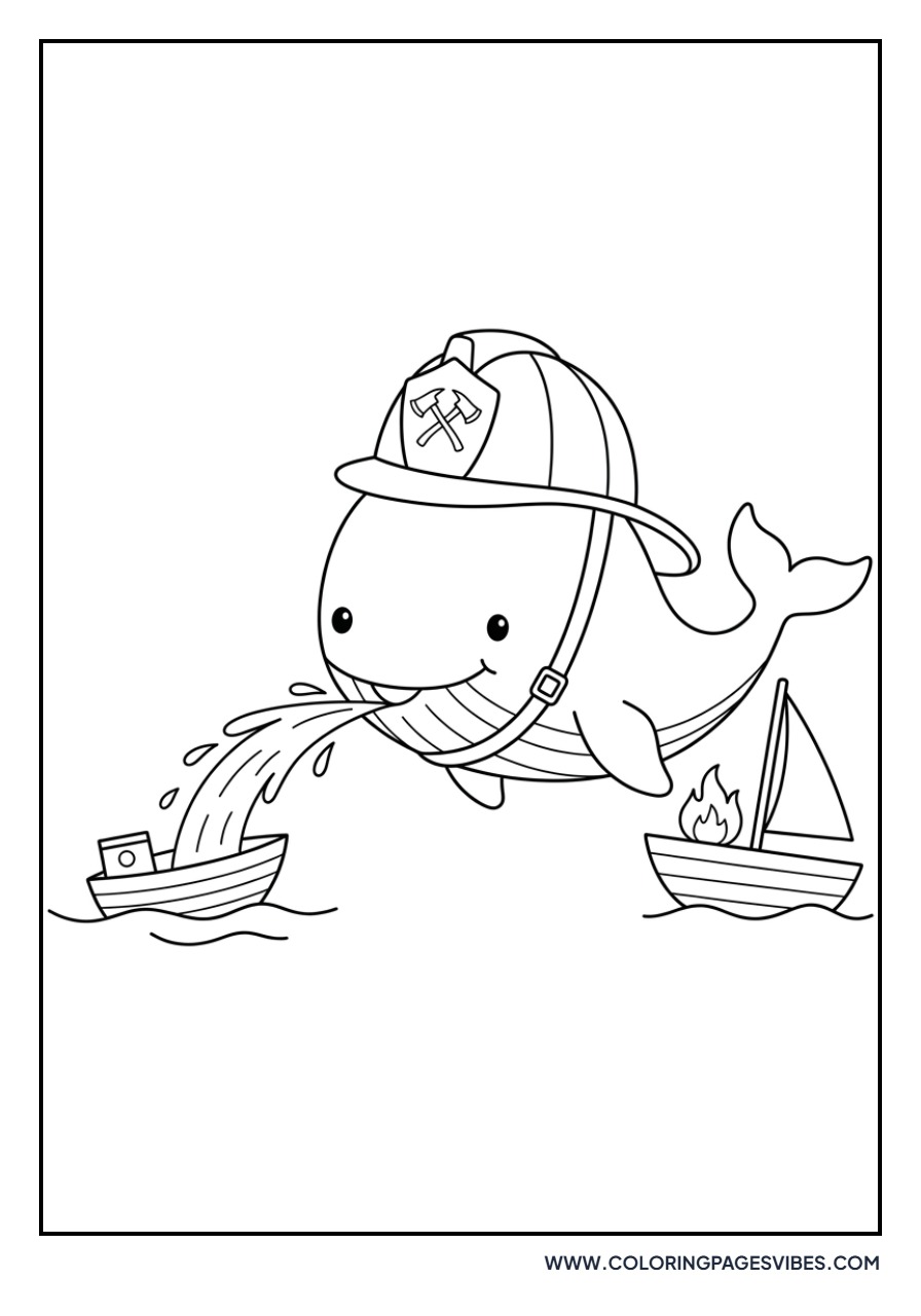 Firefighter Blue Whale