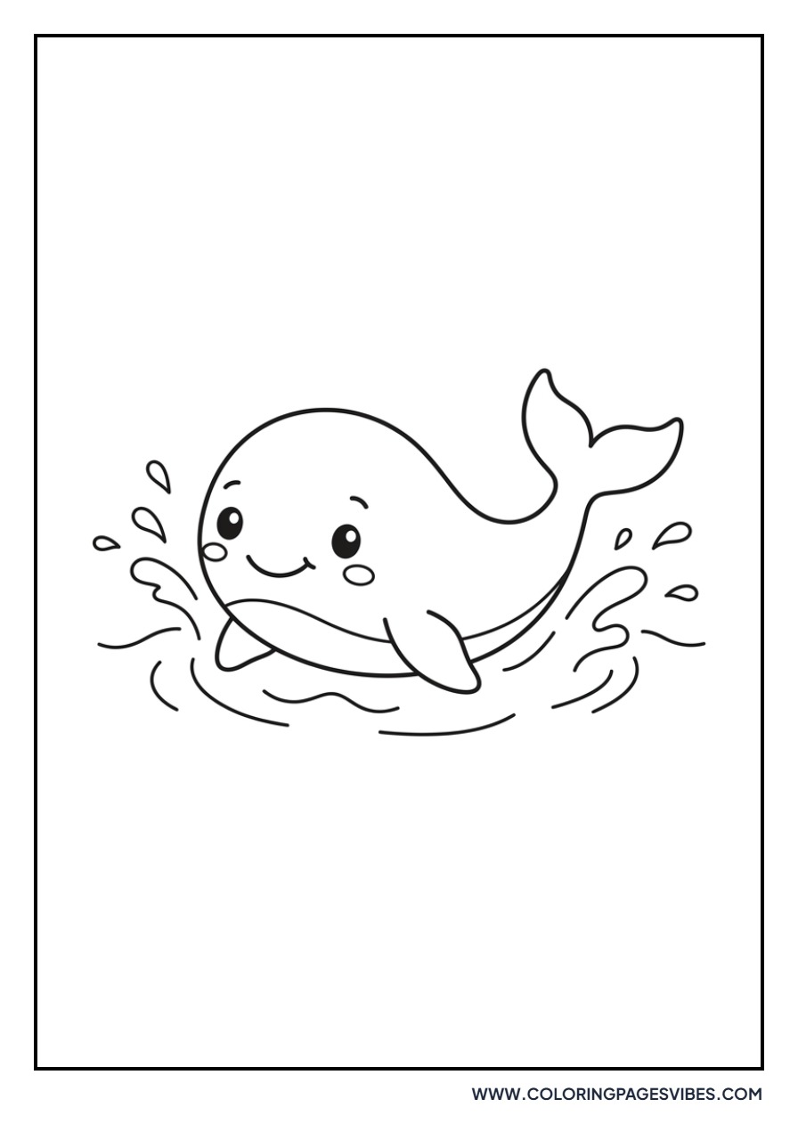 Happy Baby Blue Whale