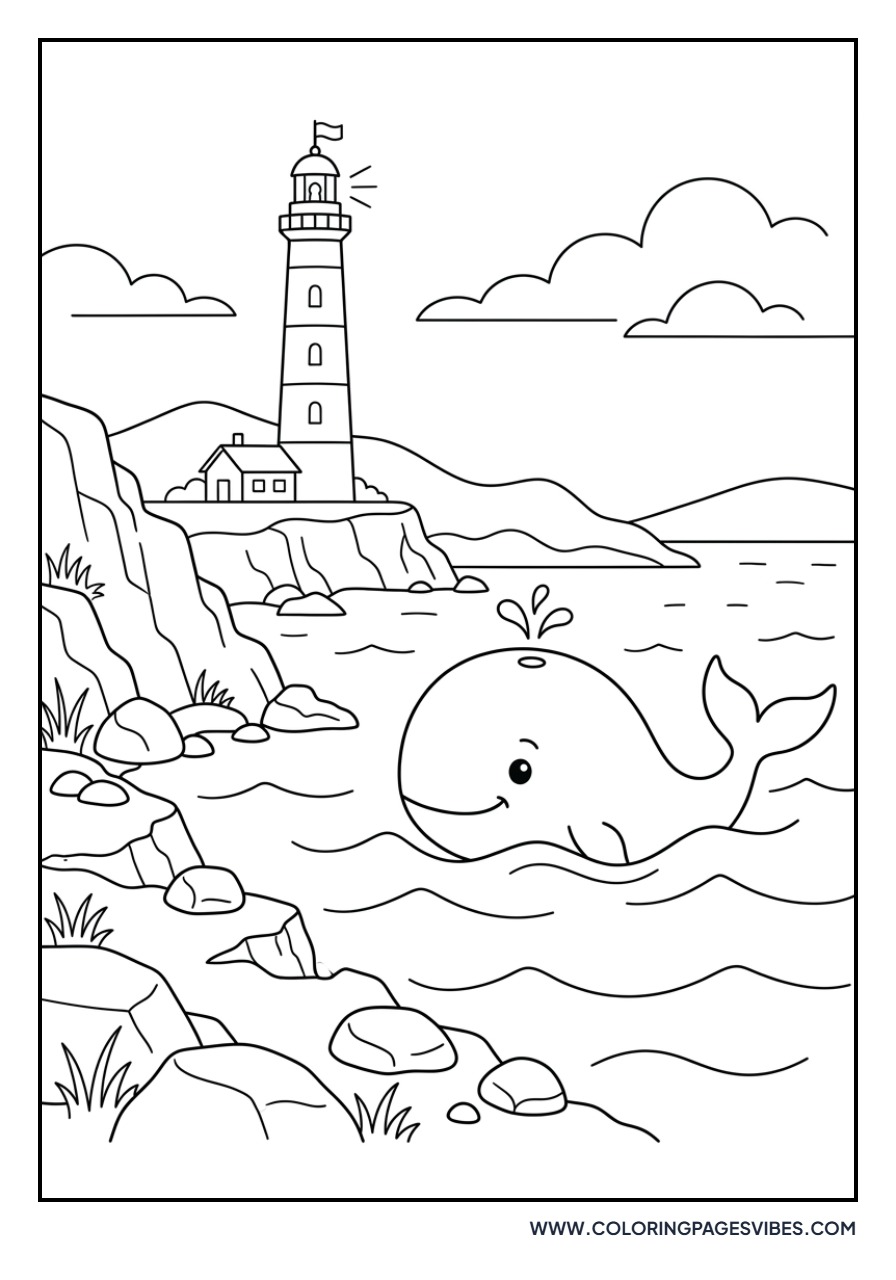 Whale and Lighthouse
