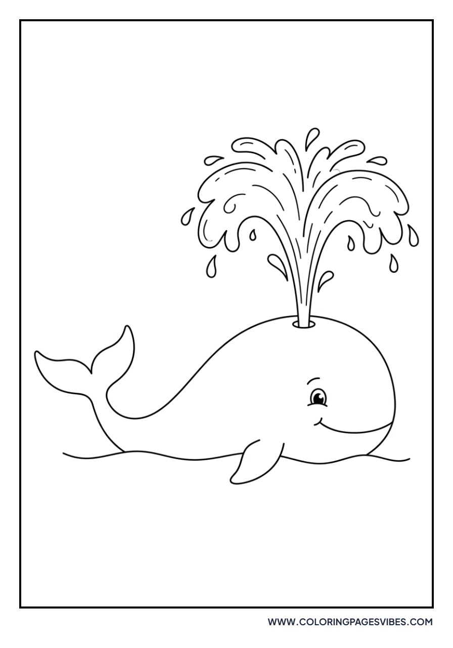 Whale Blowing a Spout