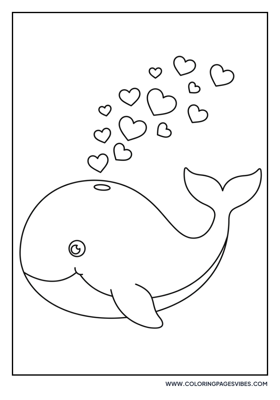 Whale Blowing Heart Bubbles