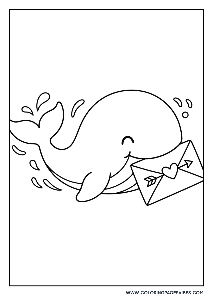 Whale Carrying a Message
