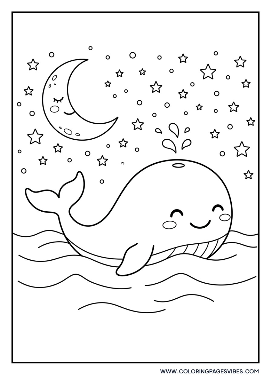 Whale under the Moonlight