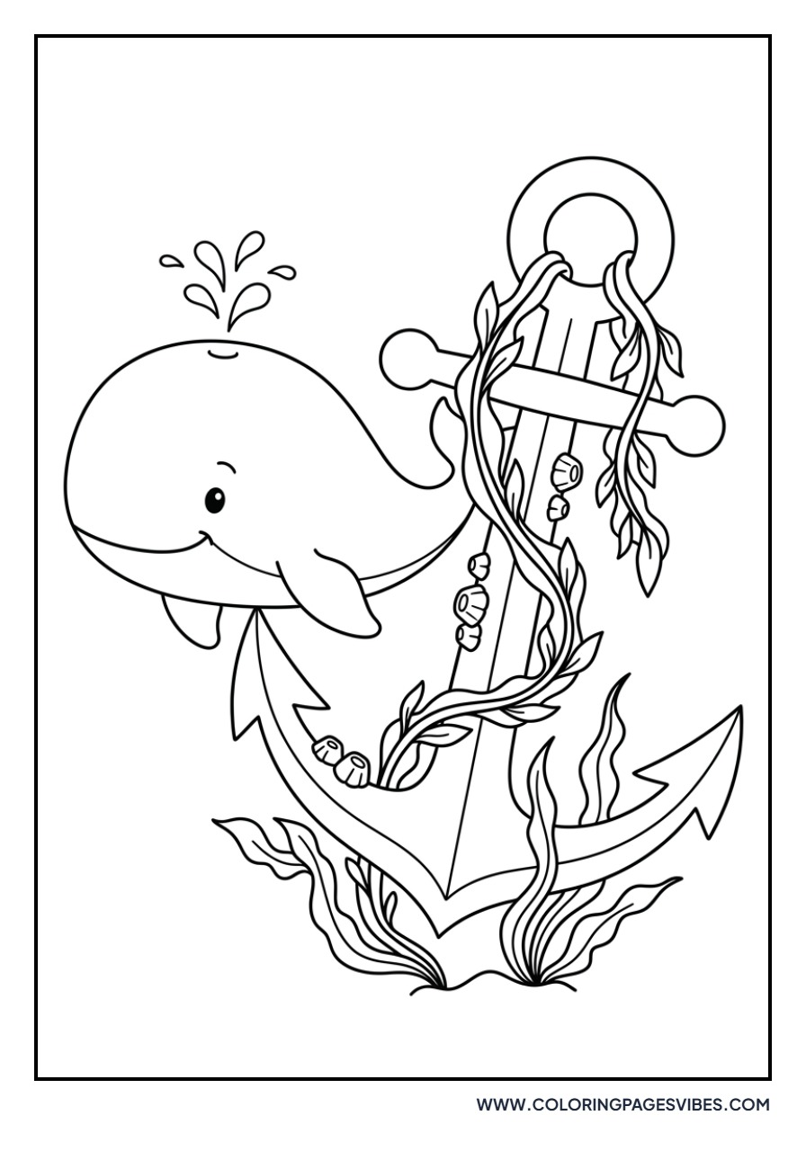 Whale with Anchor