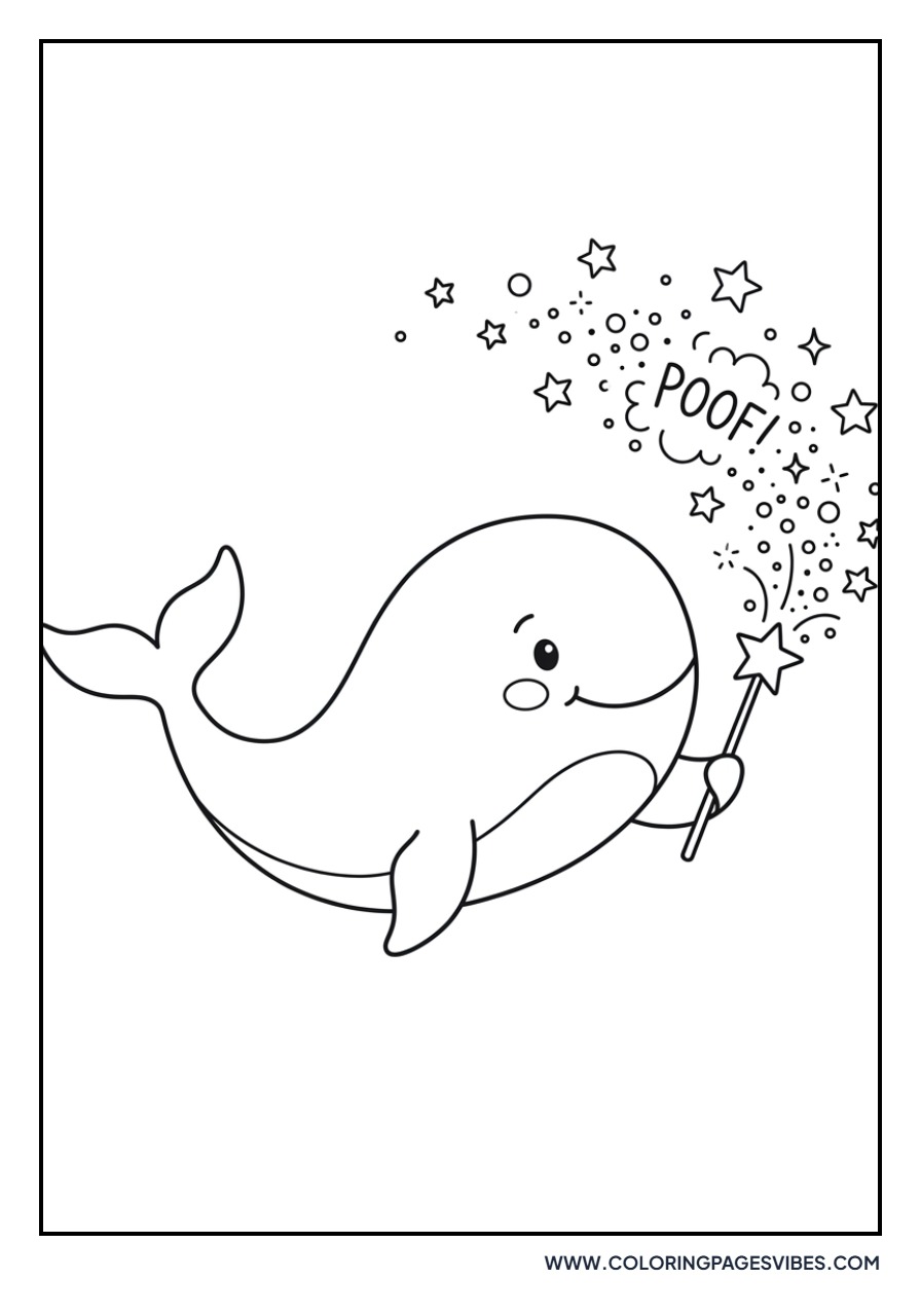 Whale with Magic Wand