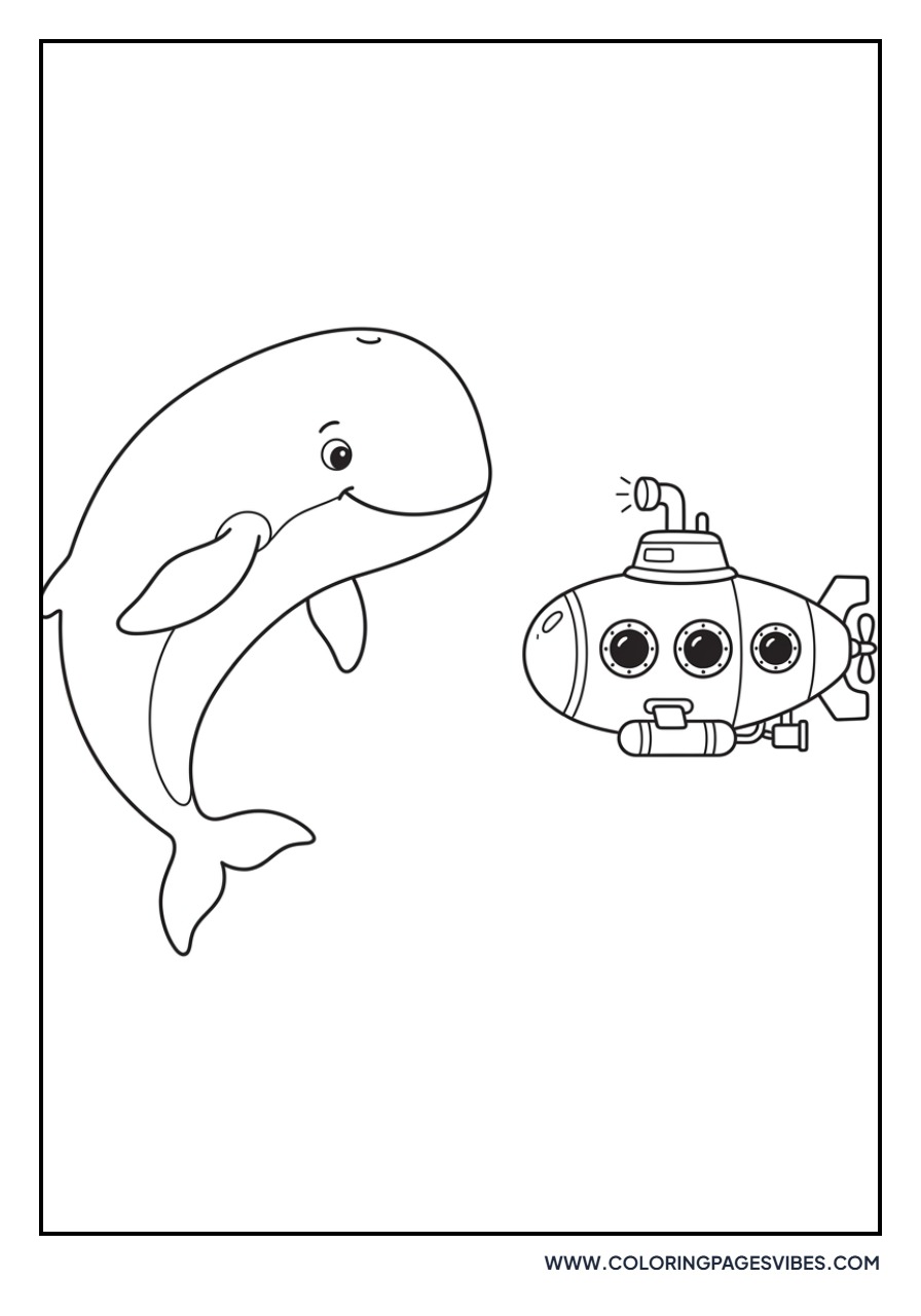 Whale with Submarine