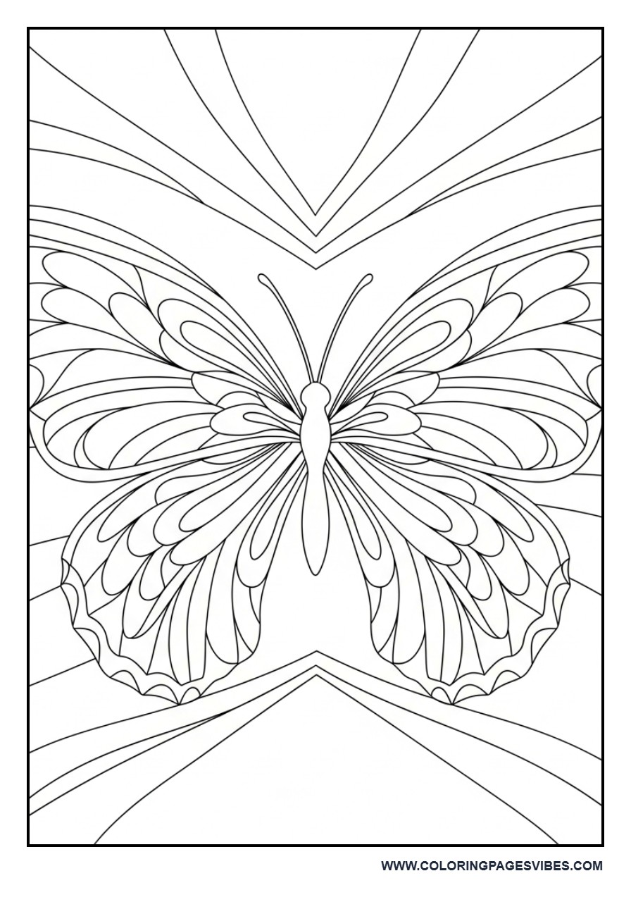 Abstract Artistic Butterfly