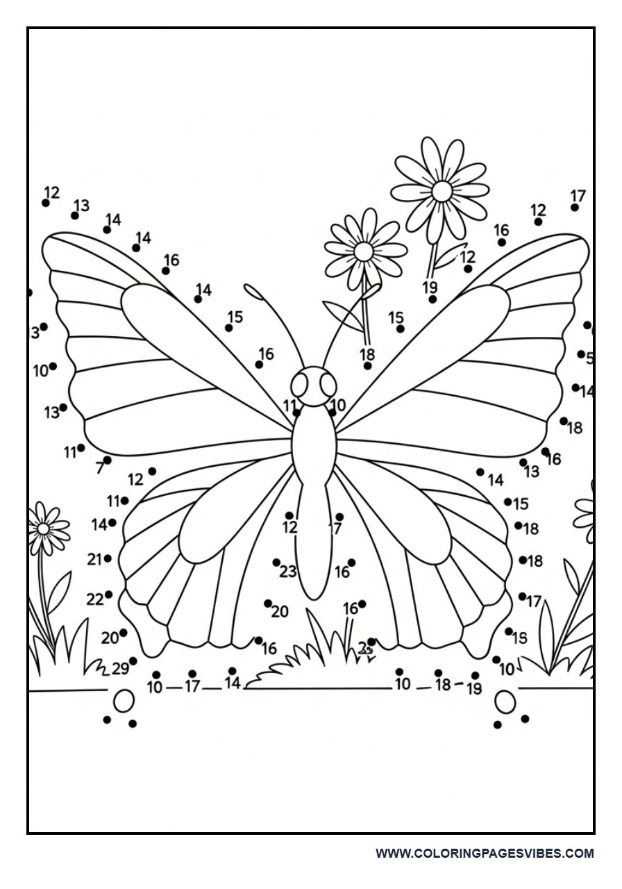 Butterfly Connect the Dots