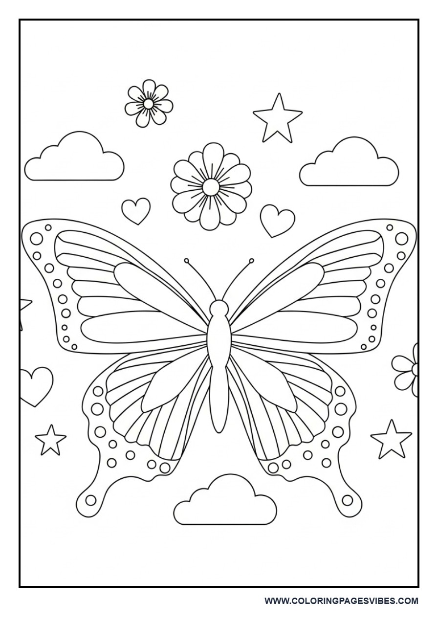 Butterfly Mixed Theme Page