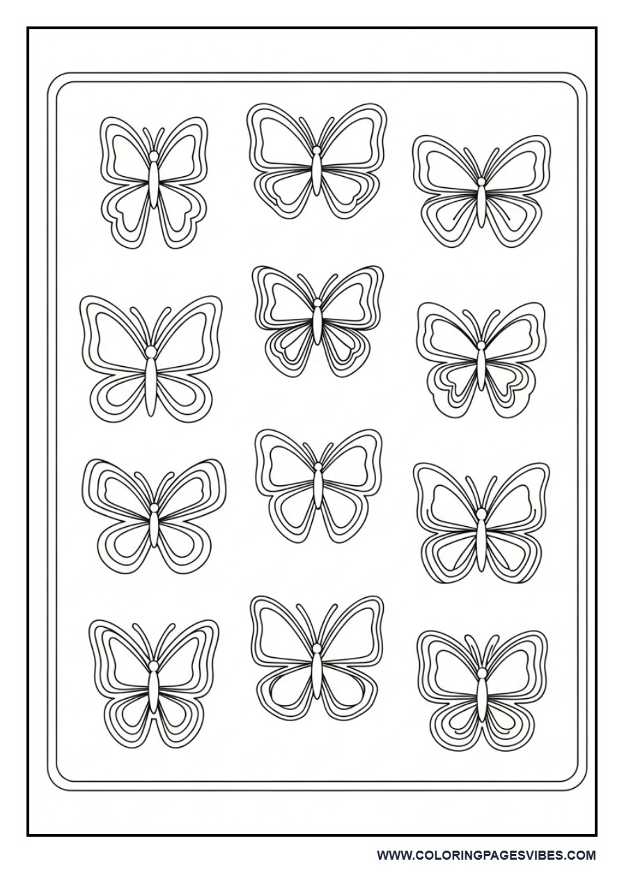 Butterfly Sticker Style Sheet