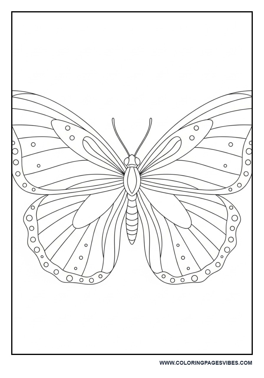 Elegant Centered Butterfly Poster