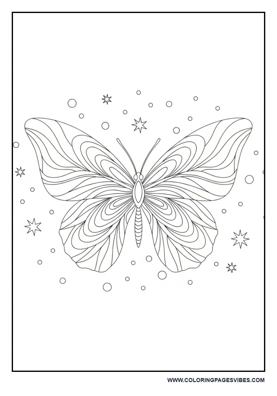 Galaxy Inspired Butterfly