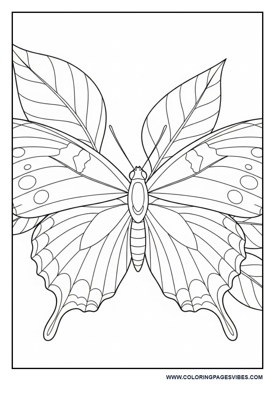 Realistic Butterfly Close-Up