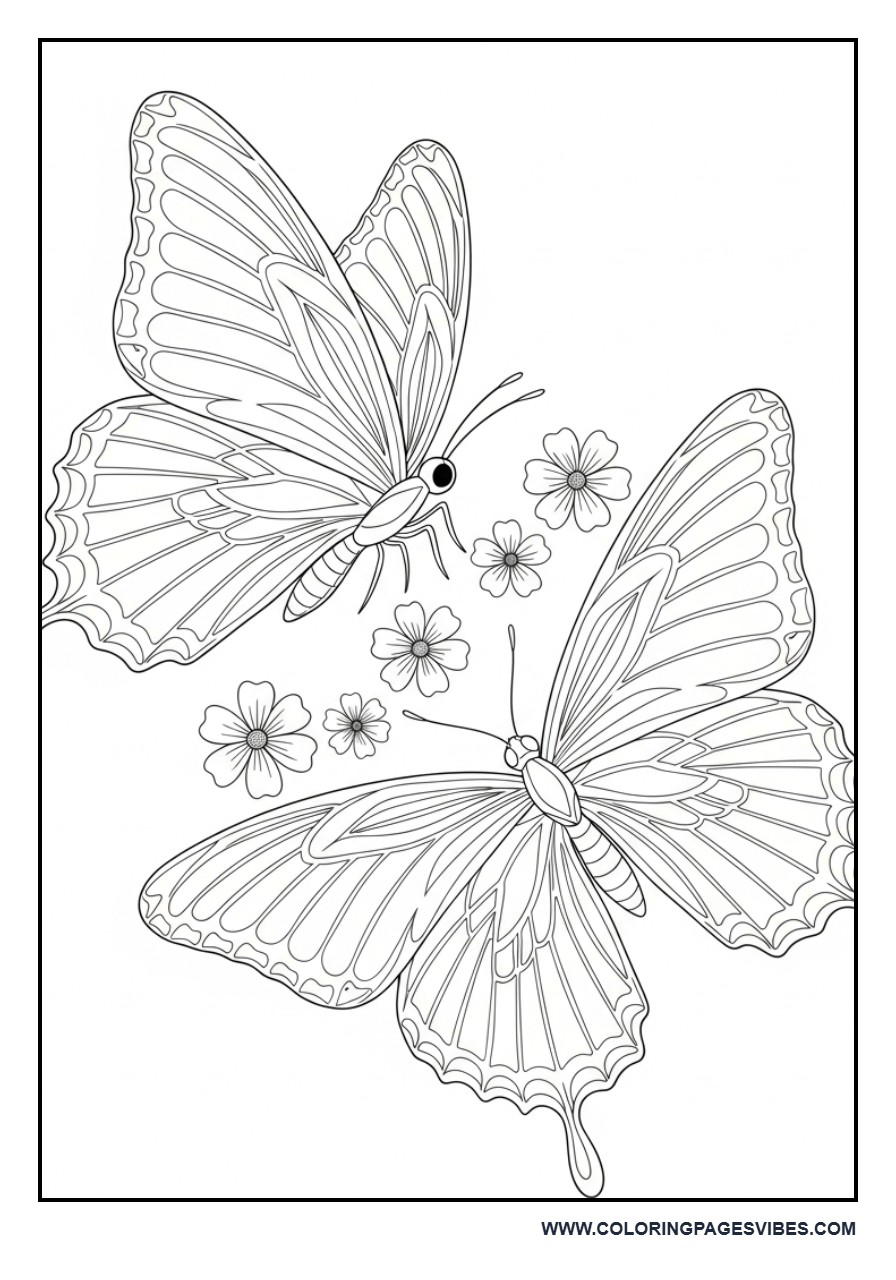 Twin Butterfly Aesthetic Layout