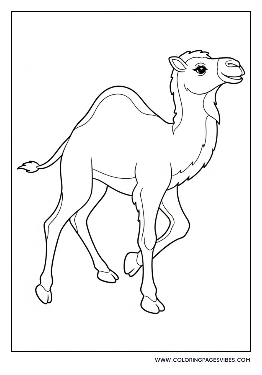 Baby Camel Jumping