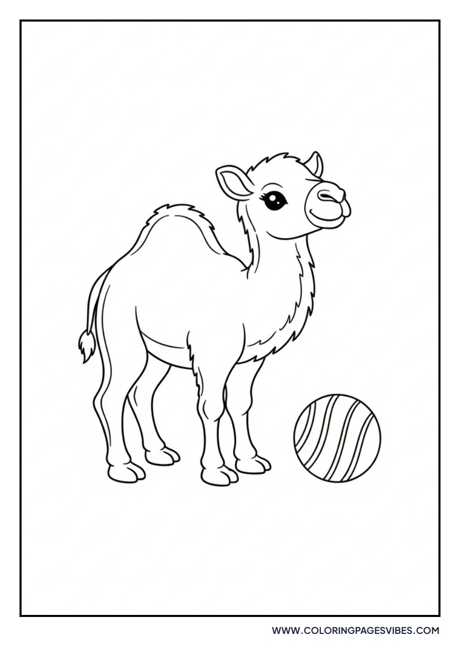 Baby Camel Playing