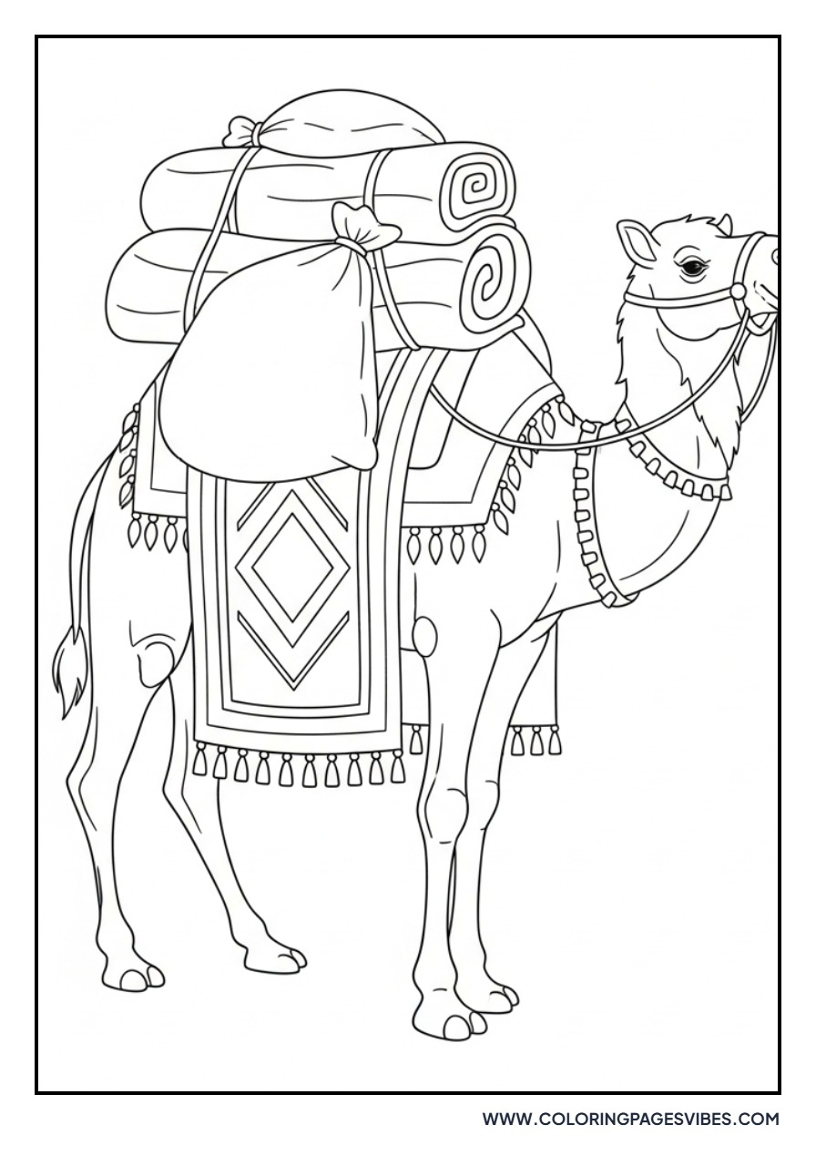 Camel Carrying Goods
