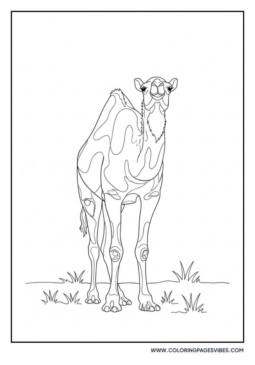 Camel in High Grass