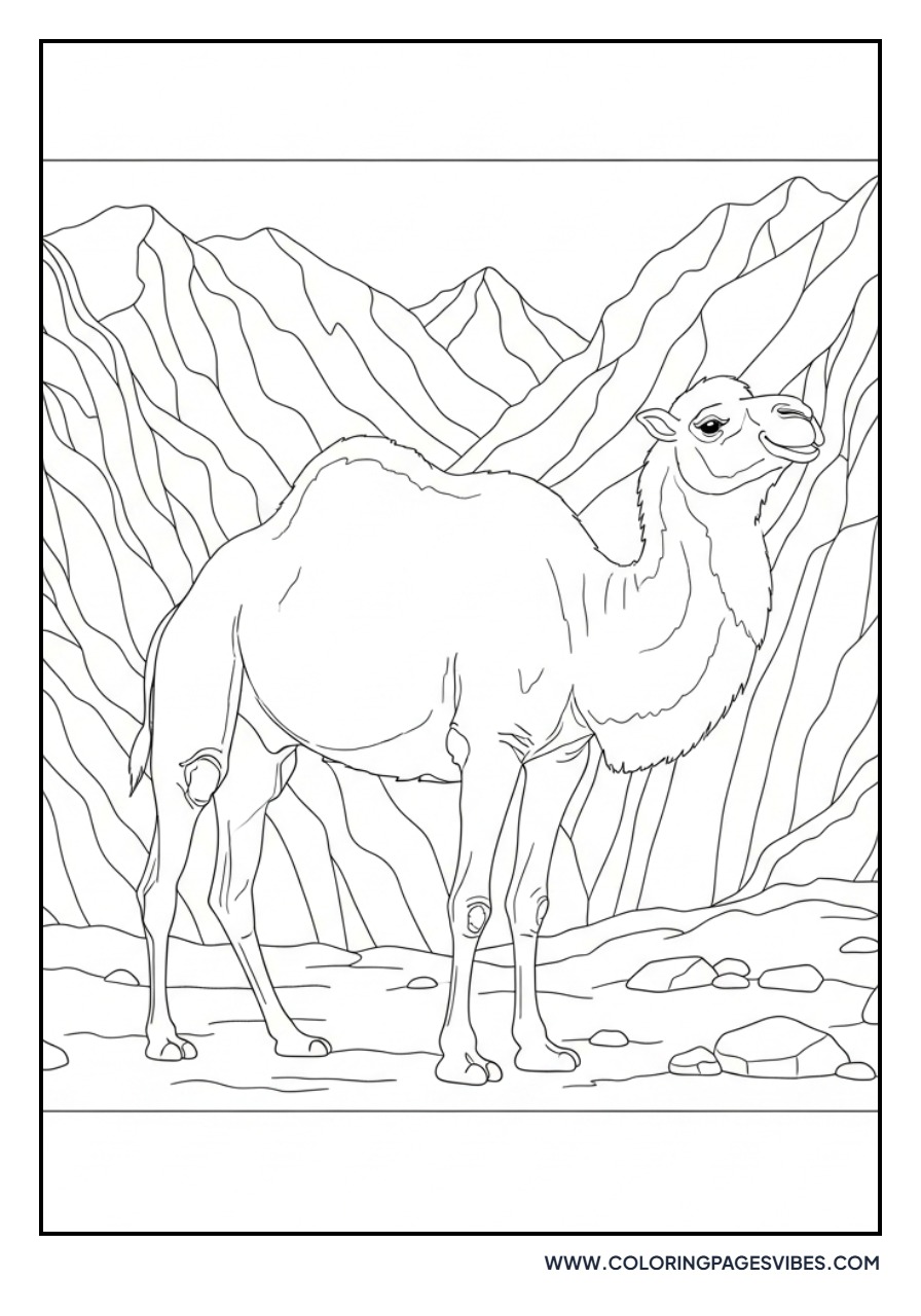 Camel in the Mountains