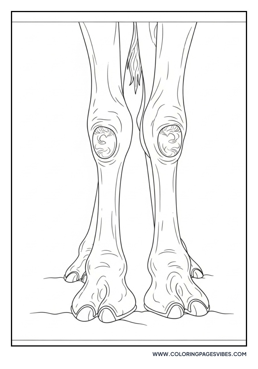 Camel Leg Close-up