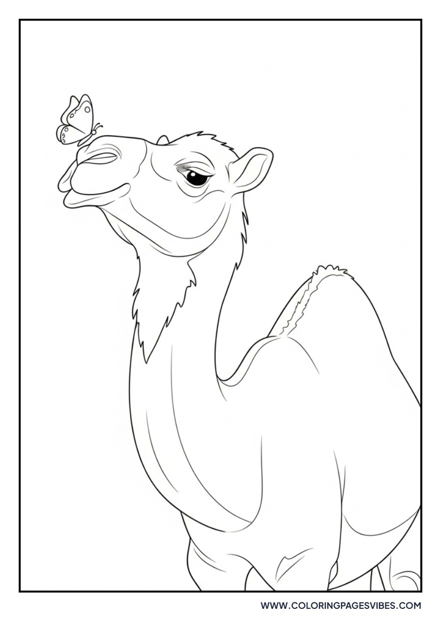 Camel with Butterfly