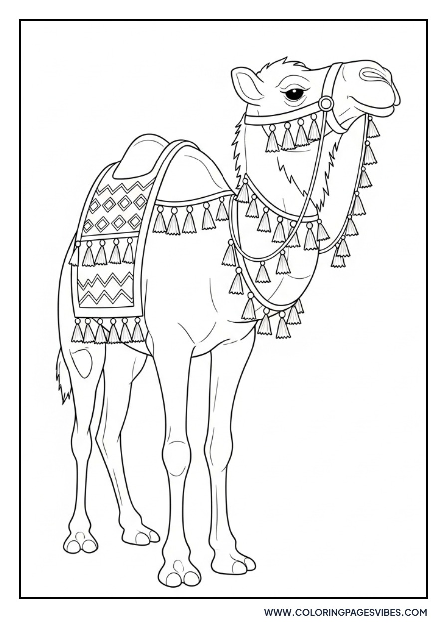 Camel with Tassels