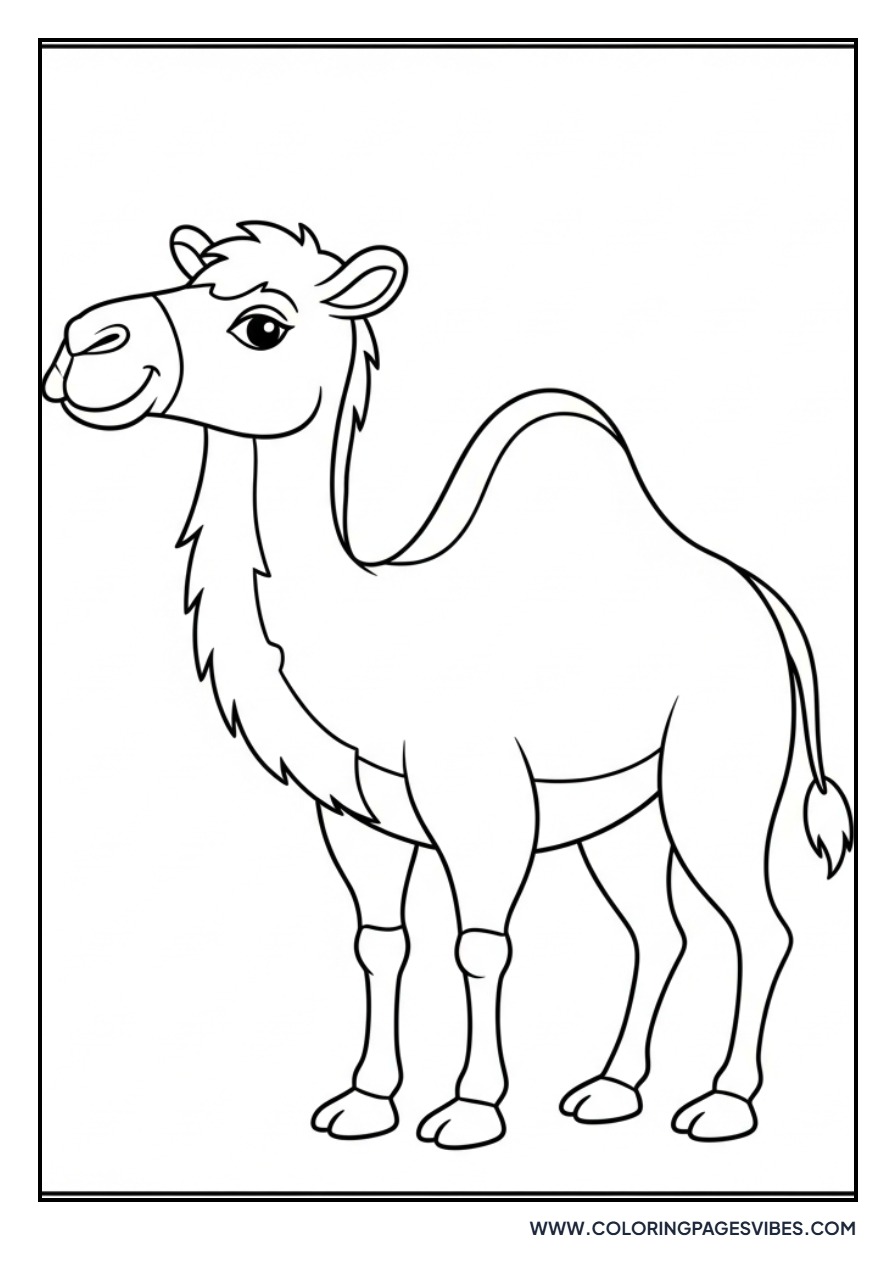 Cartoon Camel Standing