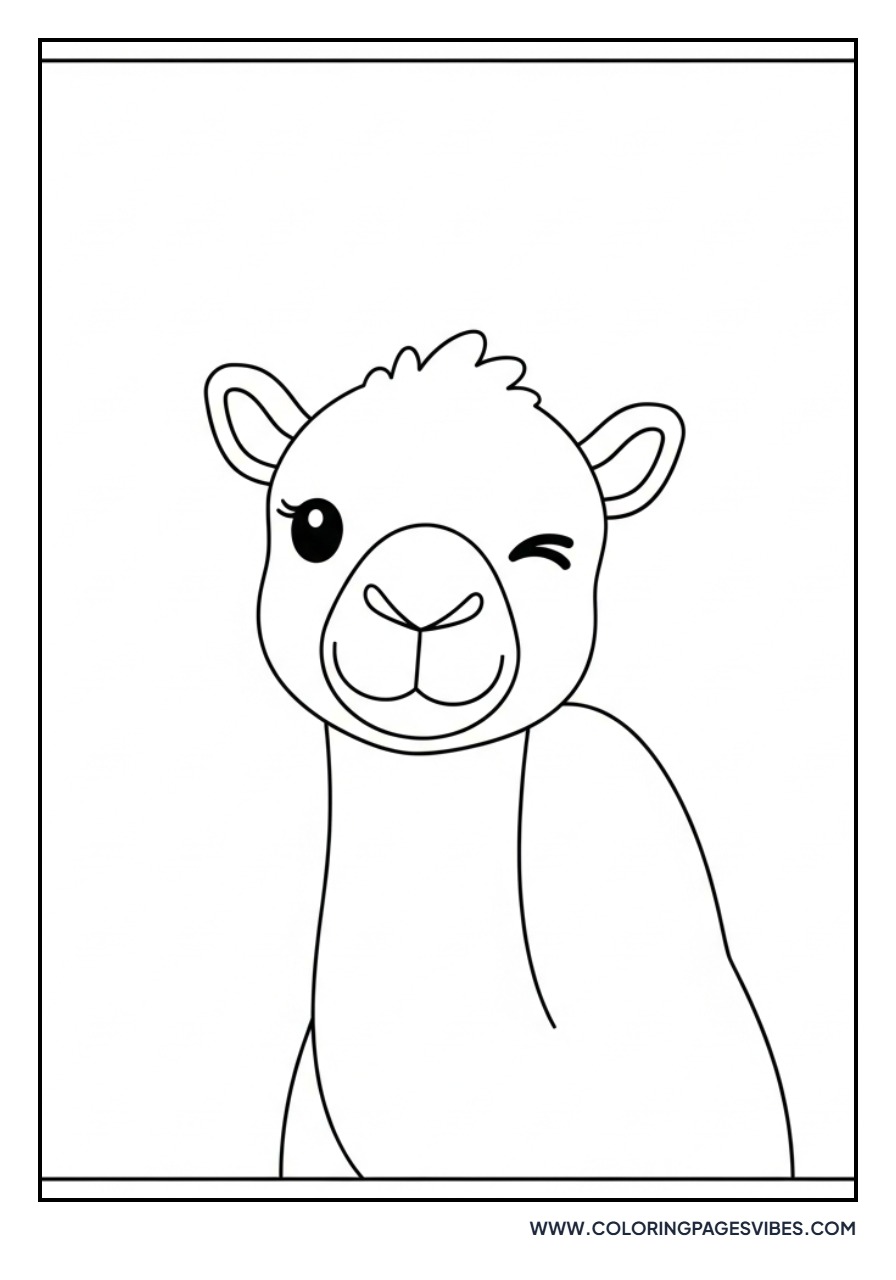 Cute Camel Winking