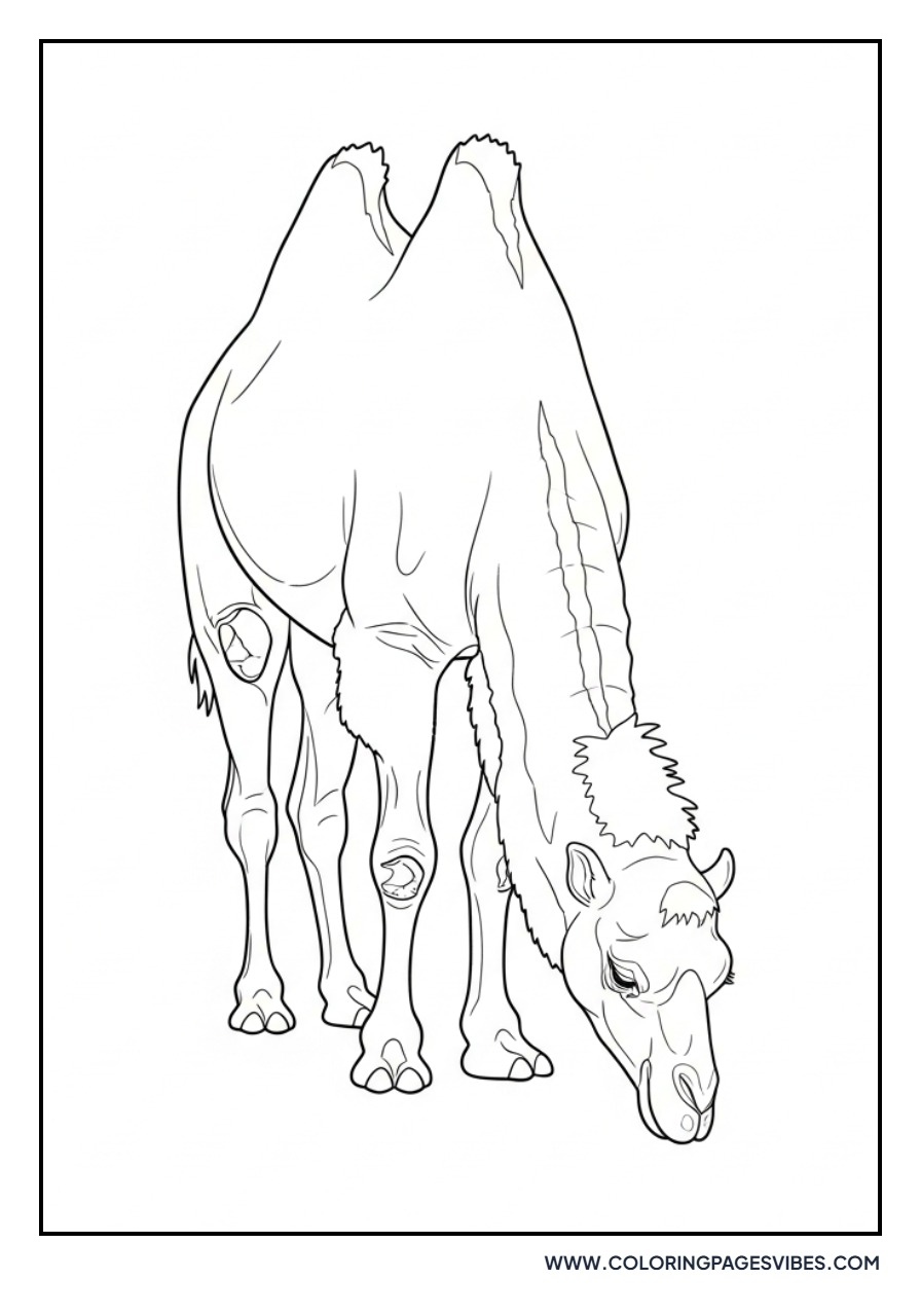 Grazing Bactrian Camel