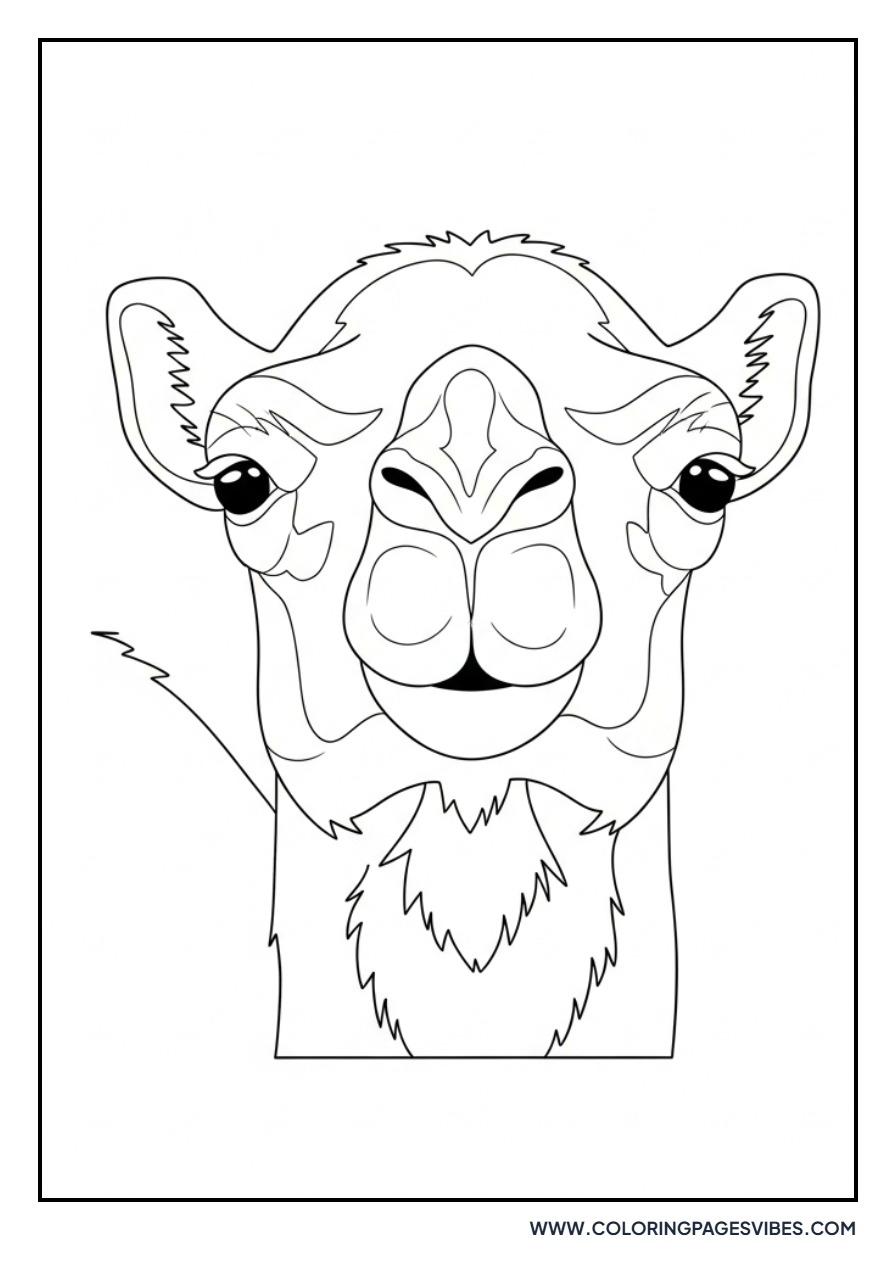 Realistic Camel Face