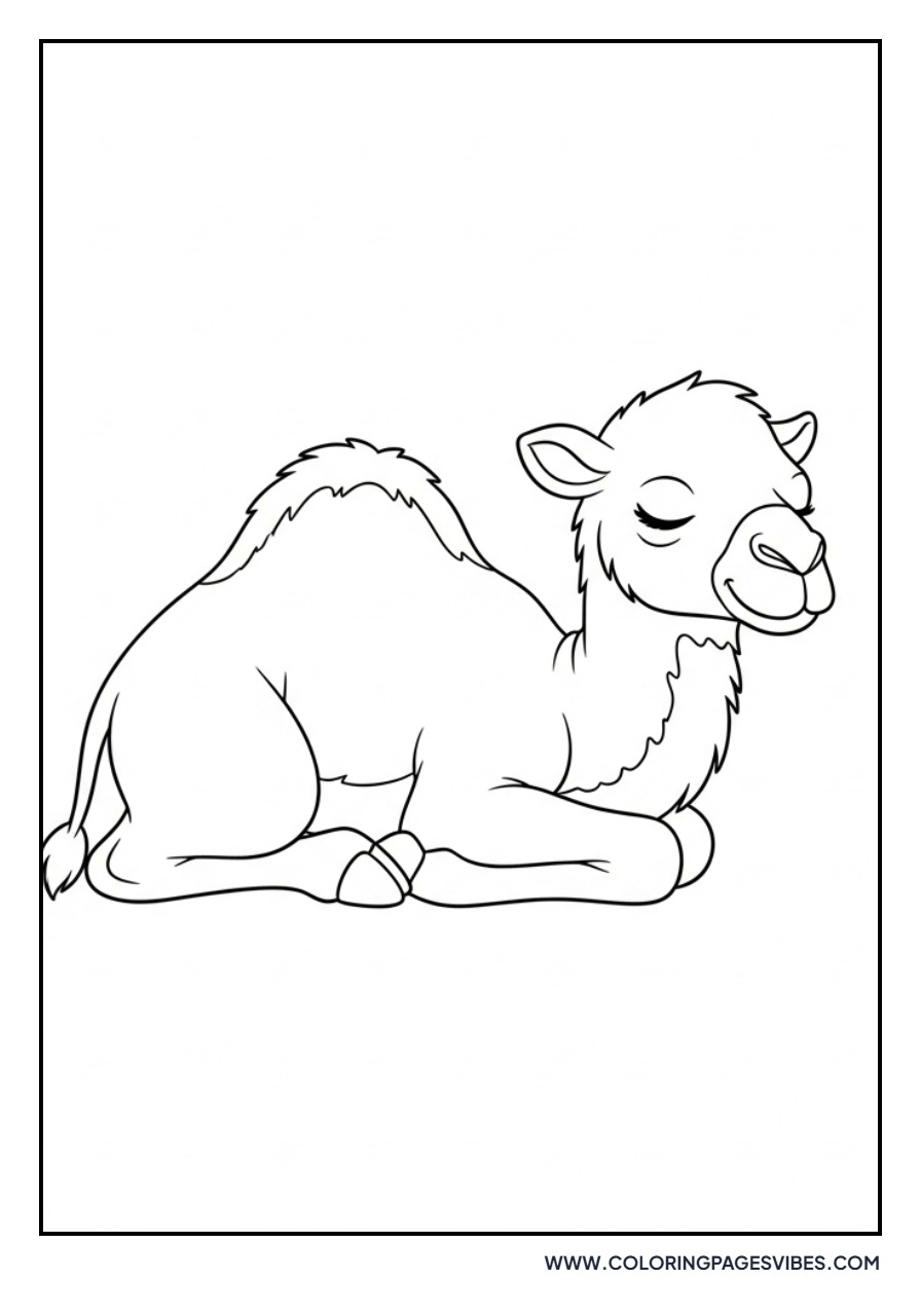 Sleepy Baby Camel