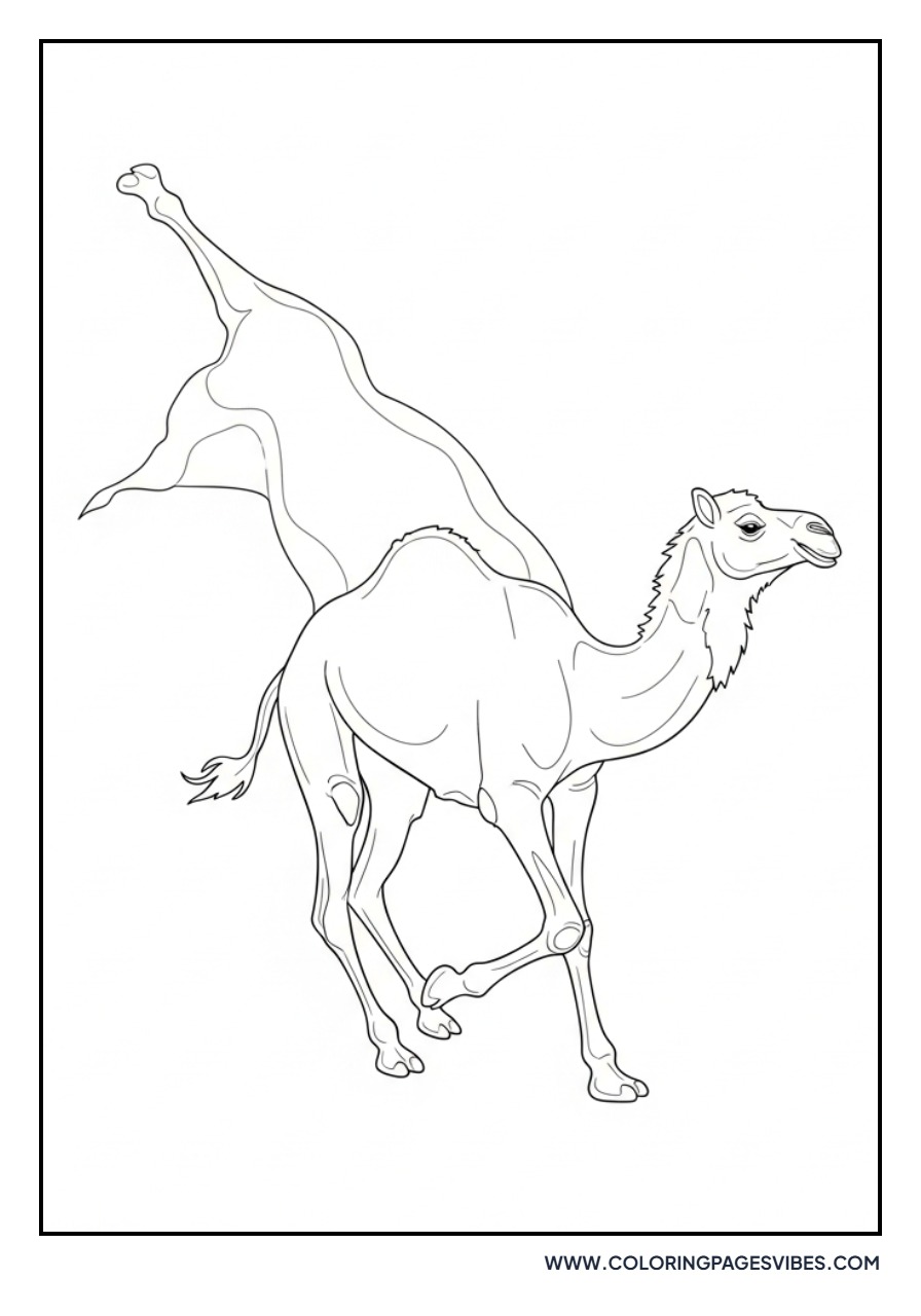 Wild Camel Running