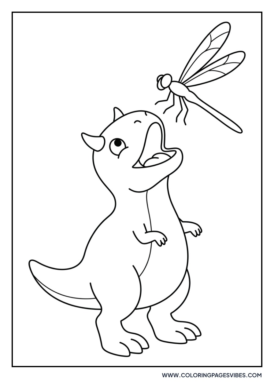 Carnotaurus and Dragonflies