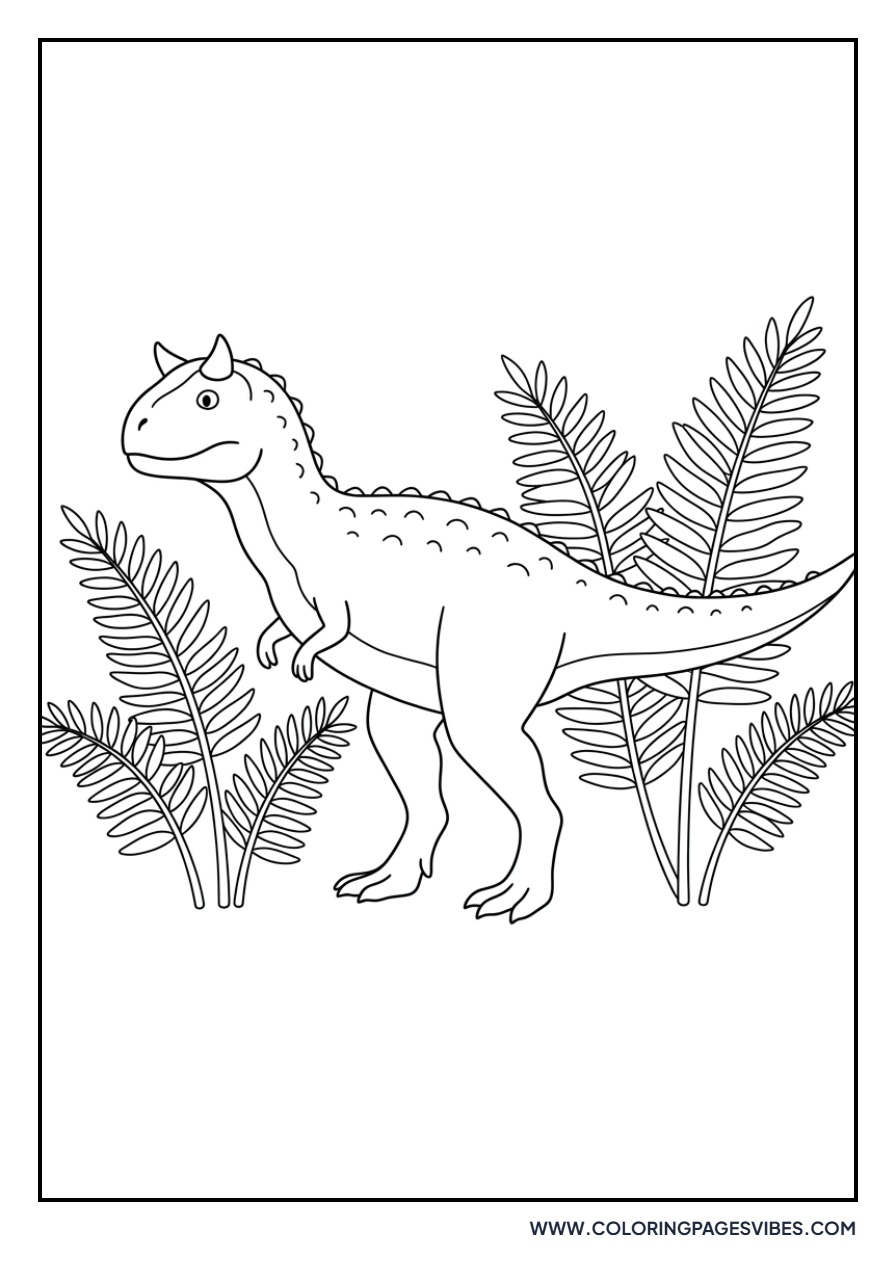 Carnotaurus and Ferns