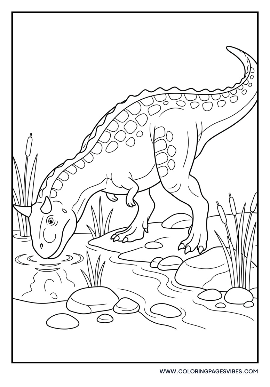 Carnotaurus by the River