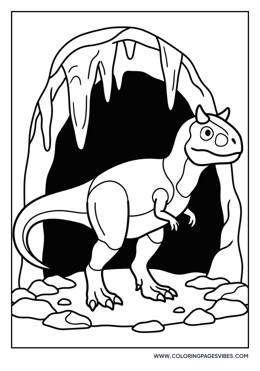 Carnotaurus in a Cave