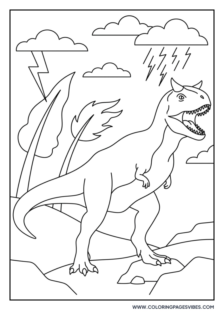 Carnotaurus in a Storm