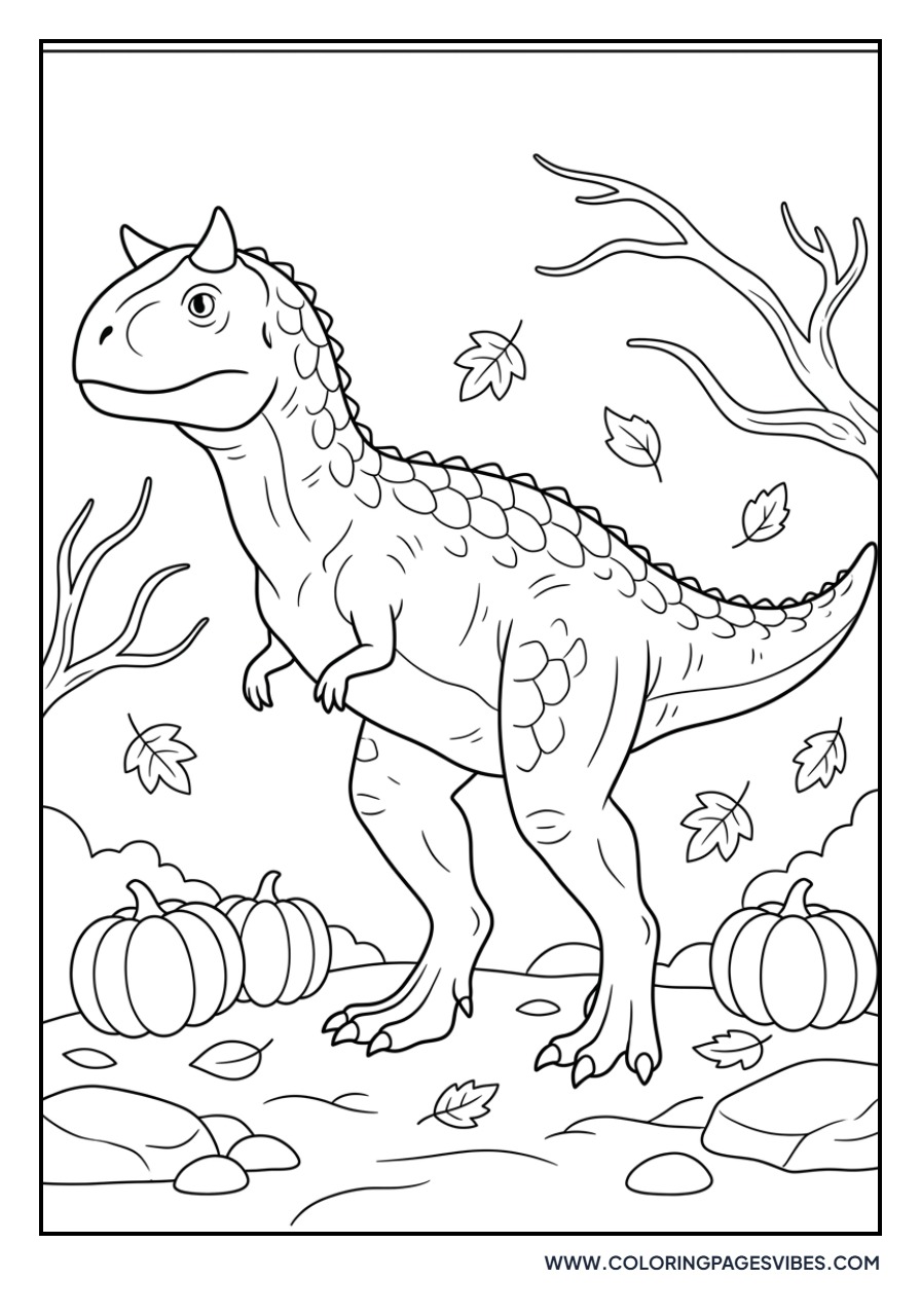 Carnotaurus in Autumn