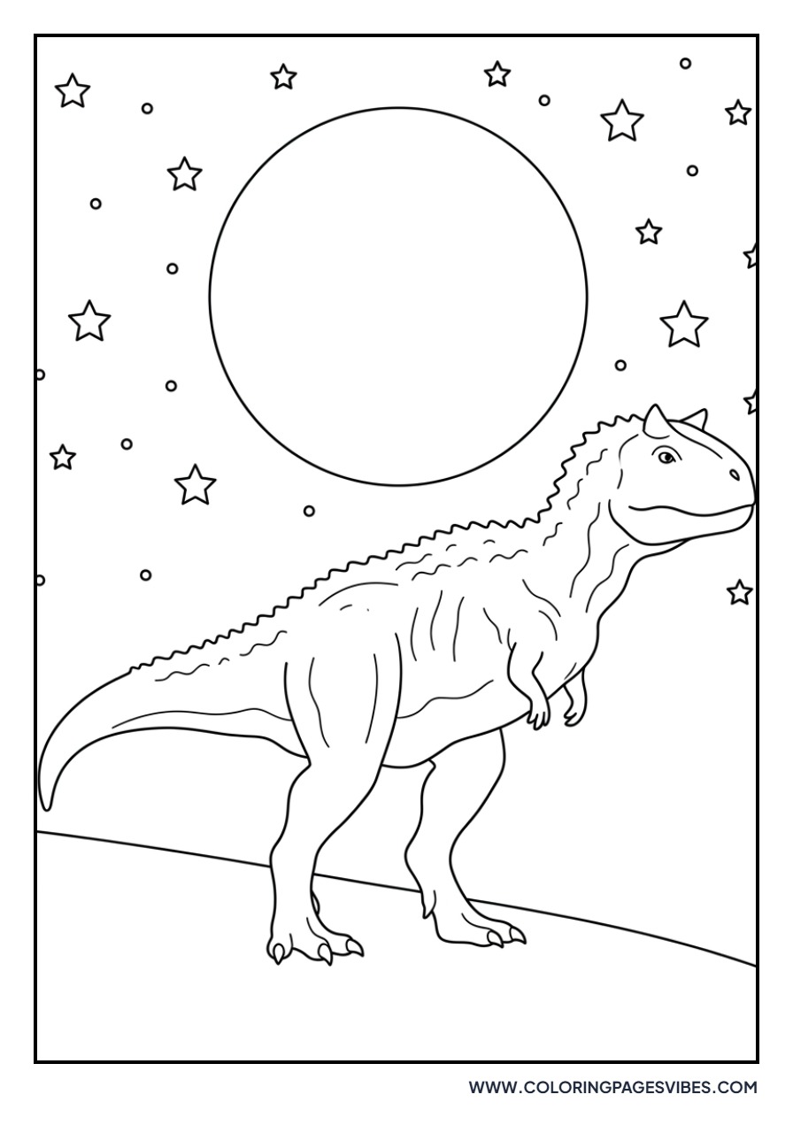 Carnotaurus in the Moonlight