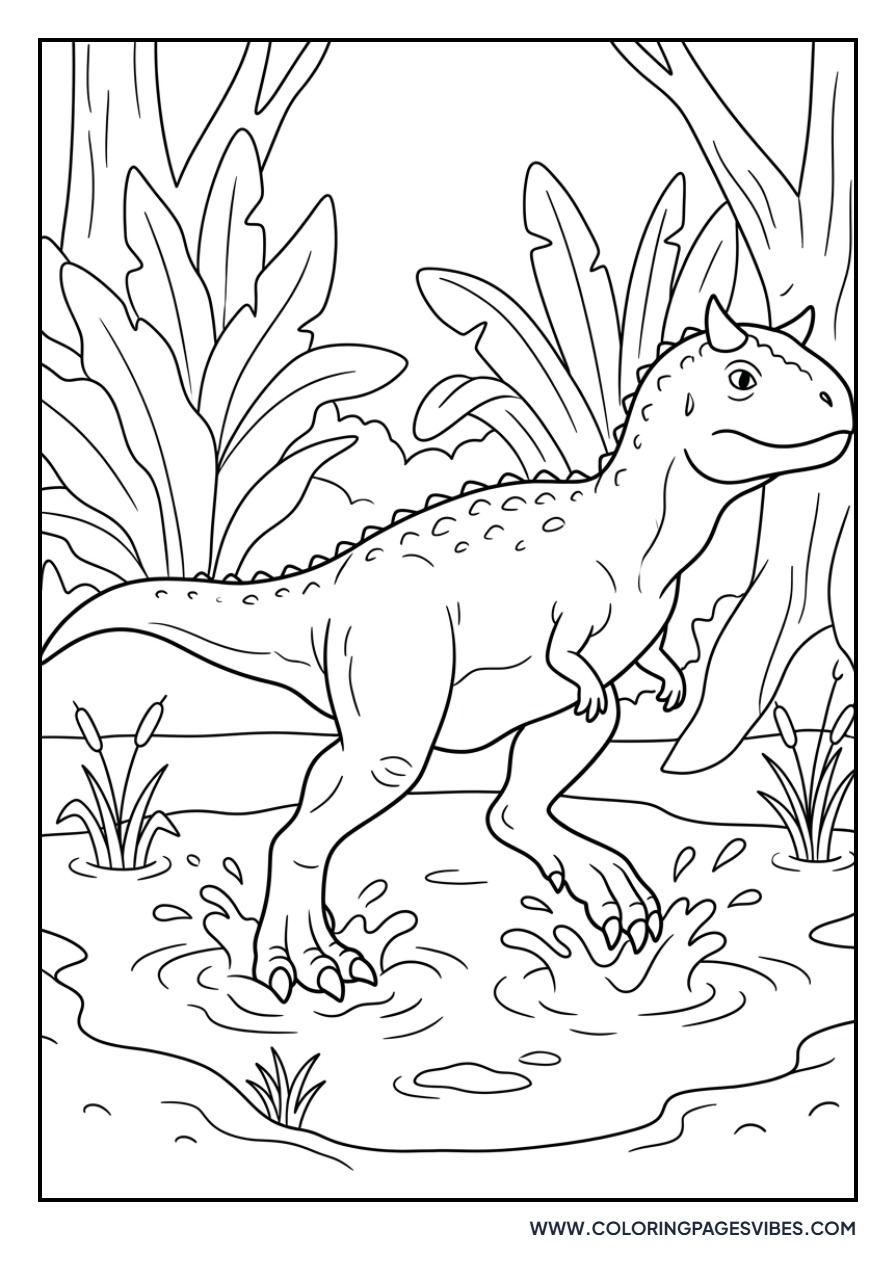 Carnotaurus in the Mud
