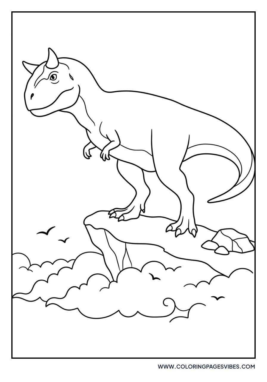 Carnotaurus on a Mountain
