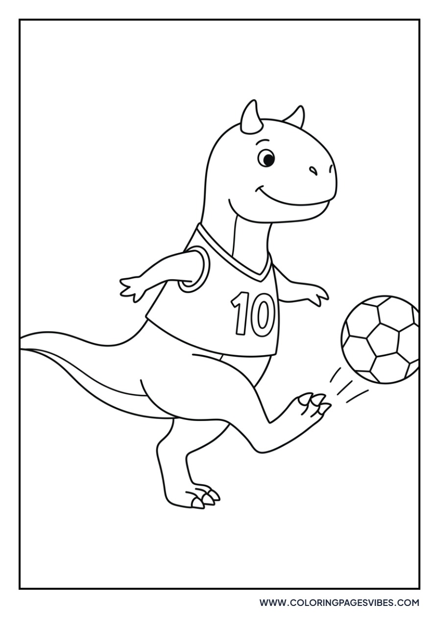 Carnotaurus Playing Football