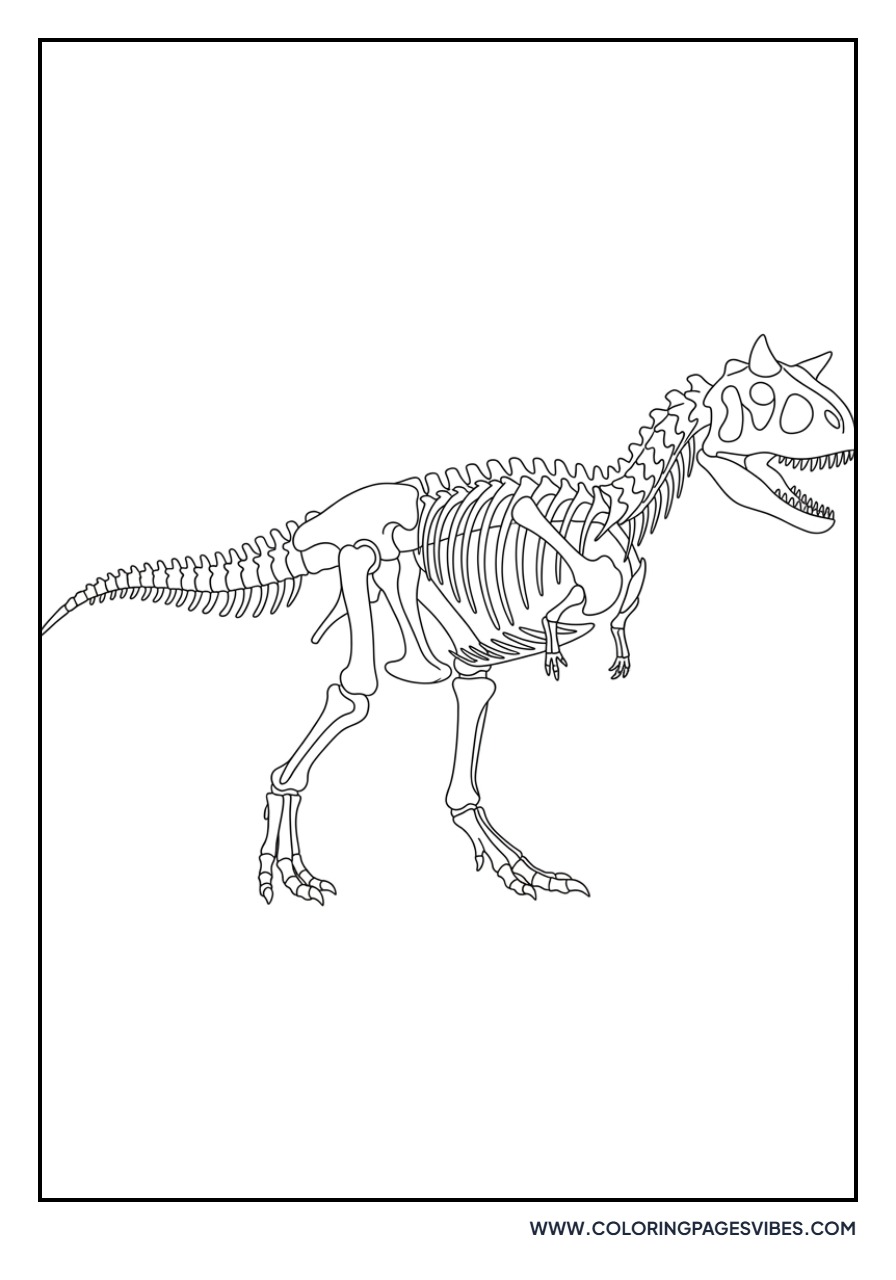 Carnotaurus Skeleton Side View