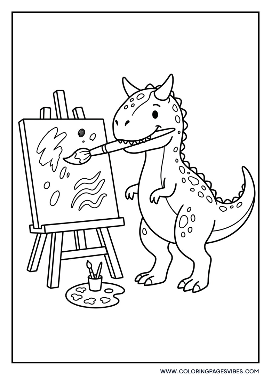 Carnotaurus the Painter